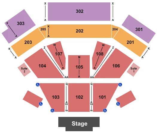  ENDSTAGE 2 Seating Map Seating Chart