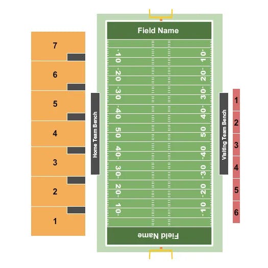OSHAUGHNESSY STADIUM FOOTBALL Seating Map Seating Chart