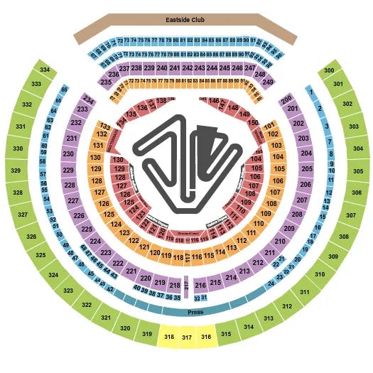  SUPERCROSS Seating Map Seating Chart
