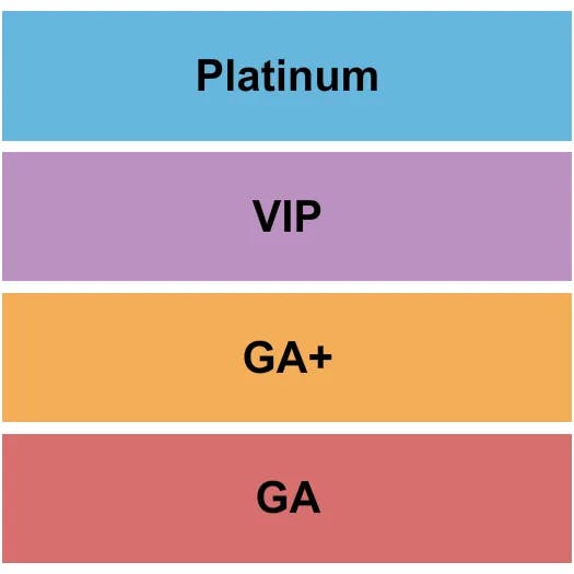  GA VIP PLATINUM Seating Map Seating Chart