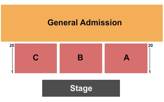  ENDSTAGE 4 Seating Map Seating Chart