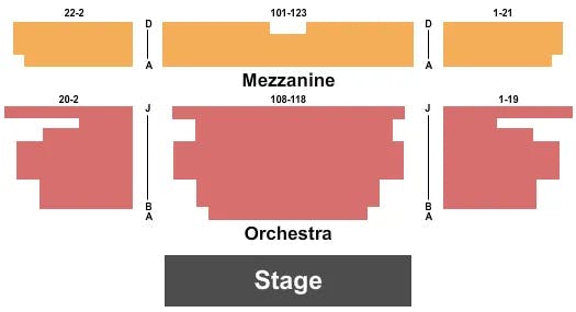  MAINSTAGE Seating Map Seating Chart