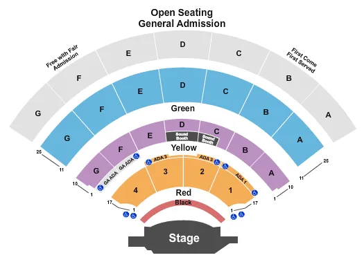  ENDSTAGE 2 Seating Map Seating Chart