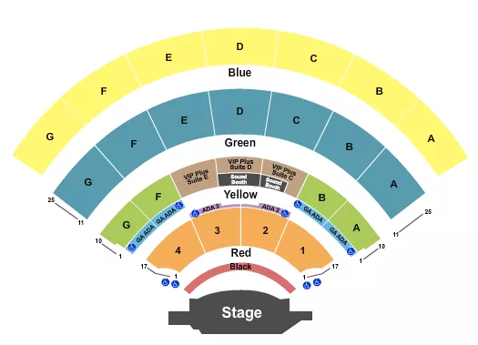  ENDSTAGE 3 Seating Map Seating Chart