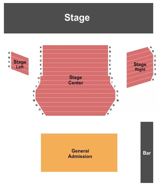 ORPHEUM THEATRE FLAGSTAFF ENDSTAGE RESERVED Seating Map Seating Chart