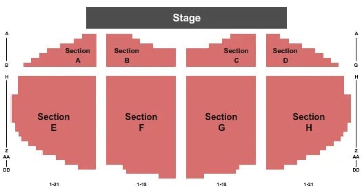  ENDSTAGE 2 Seating Map Seating Chart