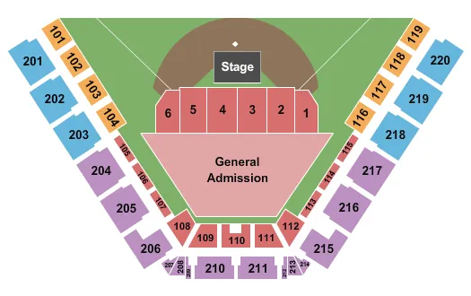  ENDSTAGE CONCERT Seating Map Seating Chart