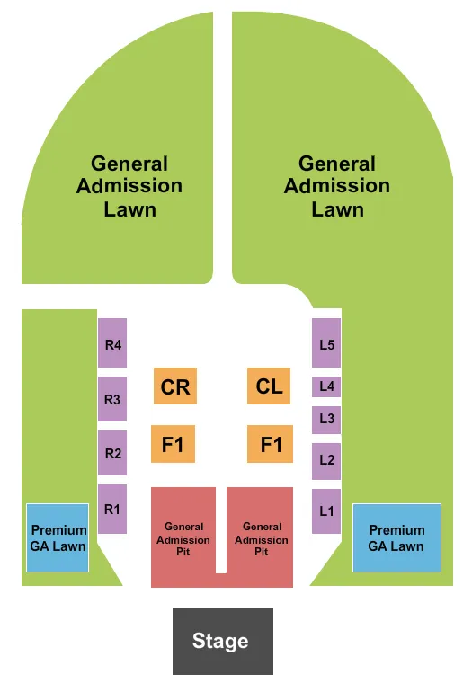  ENDSTAGE CL FLOOR Seating Map Seating Chart