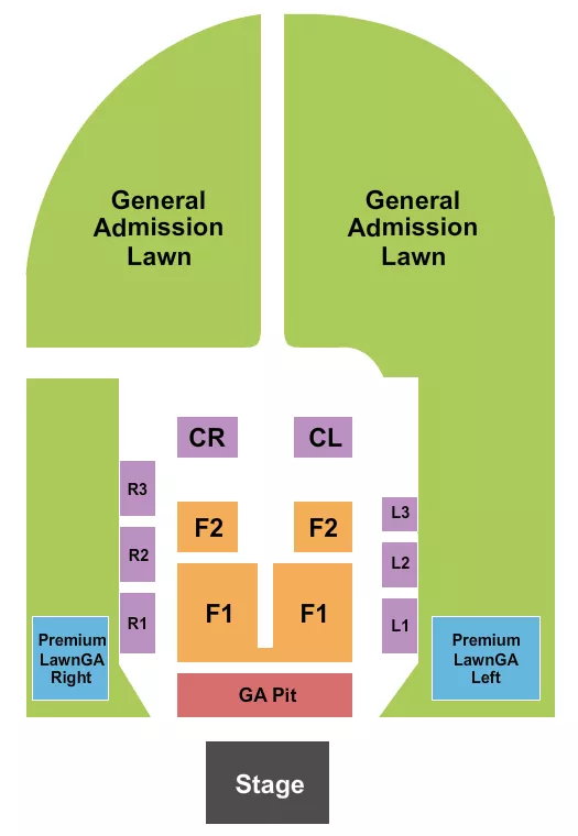  ENDSTAGE GA PIT PREMIUM Seating Map Seating Chart