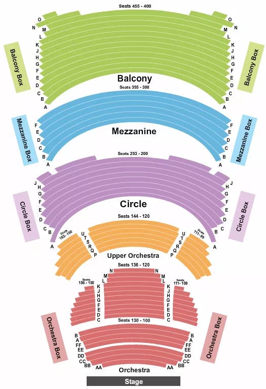  ENDSTAGE Seating Map Seating Chart