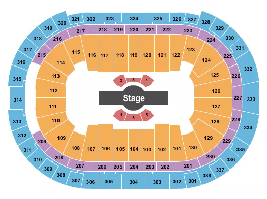 CIRQUE CORTEO Seating Map Seating Chart