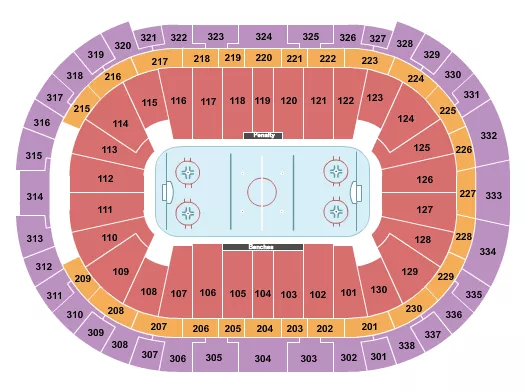  HOCKEY COLLEGE Seating Map Seating Chart