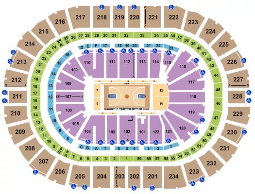  BASKETBALL GLOBETROTTERS Seating Map Seating Chart