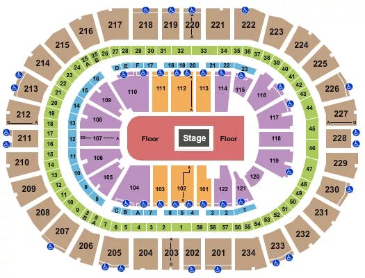  CENTERSTAGE 2 Seating Map Seating Chart