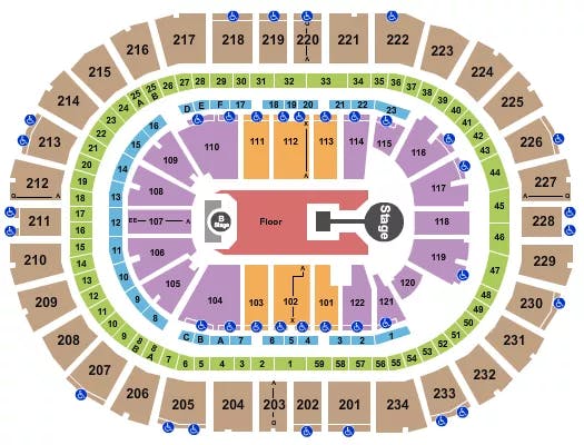  CHILDISH GAMBINO Seating Map Seating Chart