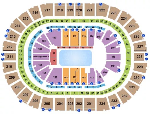  DISNEY ON ICE 2 Seating Map Seating Chart