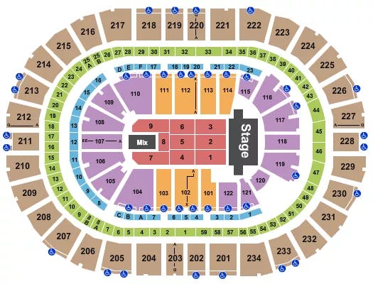  ENDSTAGE 3 Seating Map Seating Chart