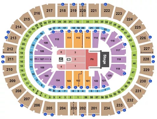  GRETA VAN FLEET Seating Map Seating Chart