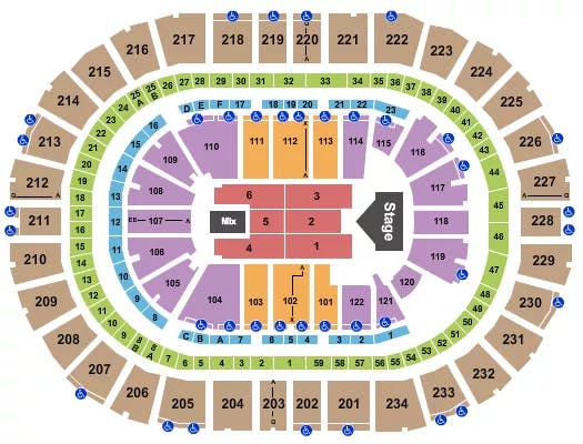  JELLY ROLL Seating Map Seating Chart