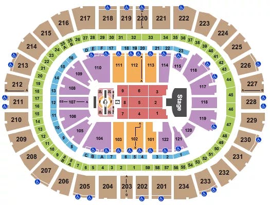  JUSTIN TIMBERLAKE Seating Map Seating Chart