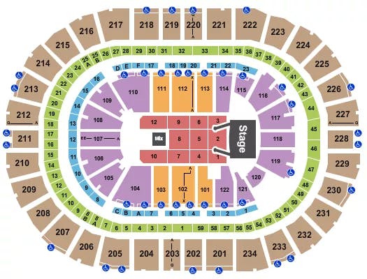  LITTLE BIG TOWN Seating Map Seating Chart