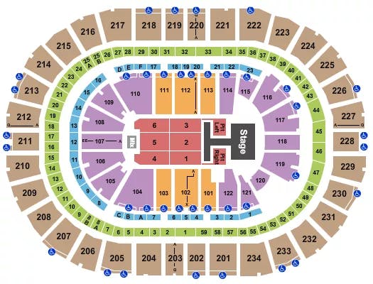  OLD DOMINION Seating Map Seating Chart