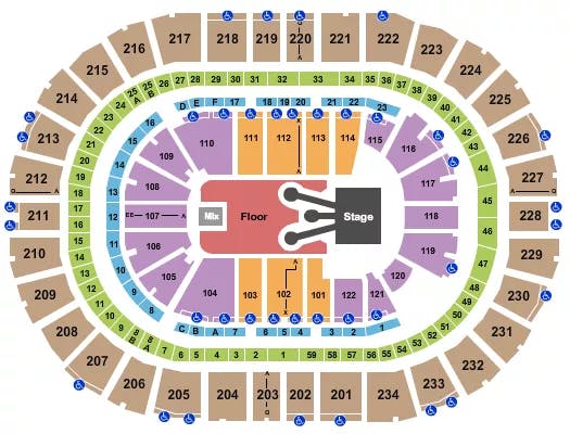  ROD WAVE Seating Map Seating Chart