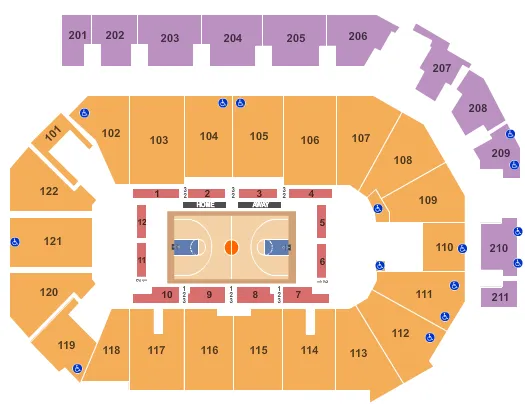  BASKETBALL Seating Map Seating Chart