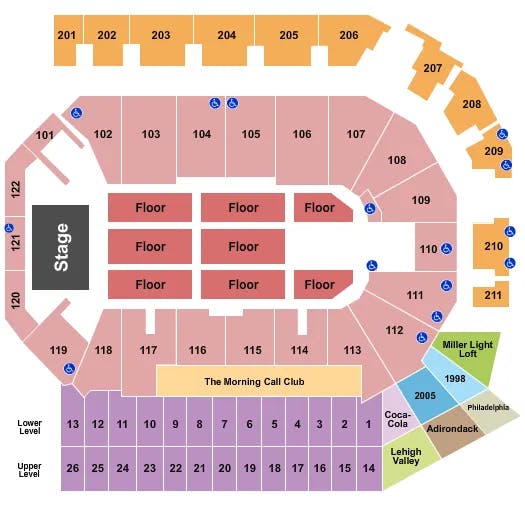  ENDSTAGE 2 Seating Map Seating Chart