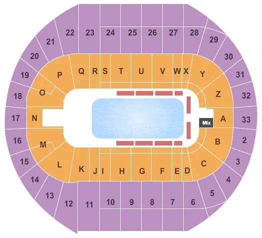  DISNEY ON ICE Seating Map Seating Chart