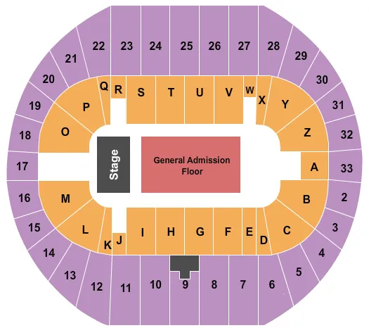  ENDSTAGE GA FLOOR 2 Seating Map Seating Chart