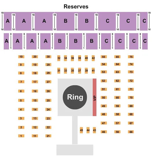 PACIFIC STEEL RECYCLING FOUR SEASONS ARENA MMA TABLES Seating Map Seating Chart