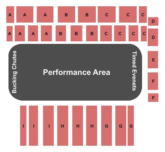 PACIFIC STEEL RECYCLING FOUR SEASONS ARENA RODEO 2 Seating Map Seating Chart