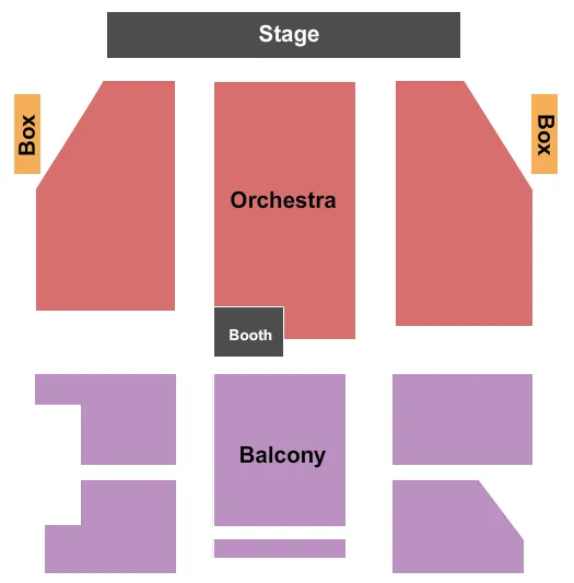 PALACE THEATRE NH END STAGE Seating Map Seating Chart