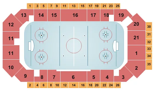 PALAIS DES SPORTS QUEBEC HOCKEY Seating Map Seating Chart