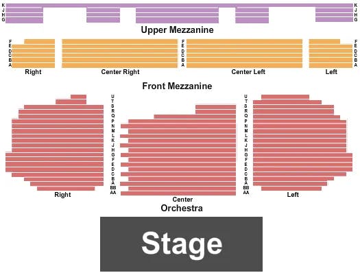  END STAGE Seating Map Seating Chart