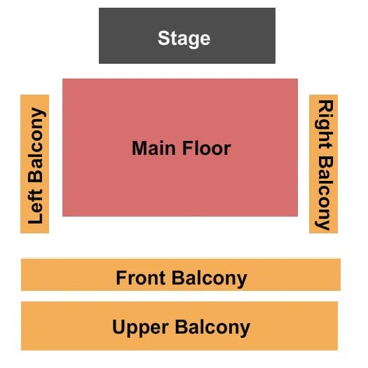 PARAMOUNT CENTER FOR THE ARTS MN END STAGE Seating Map Seating Chart