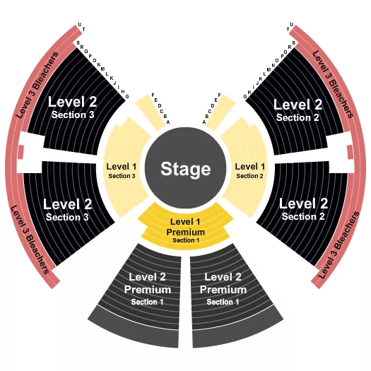  PARANORMAL CIRQUE 3 STATIC Seating Map Seating Chart