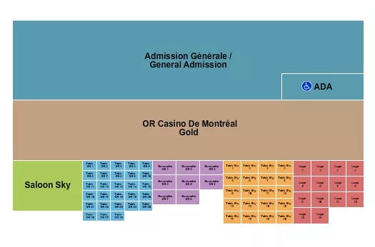PARC JEAN DRAPEAU FESTIVAL 4 Seating Map Seating Chart