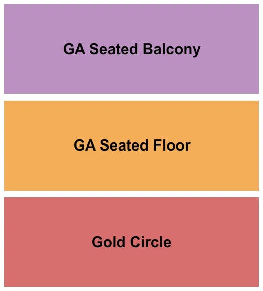  GC GA FLR GA BALC Seating Map Seating Chart