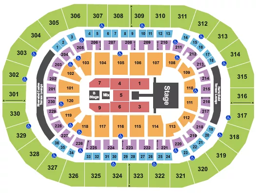  ENRIQUE IGLESIAS Seating Map Seating Chart