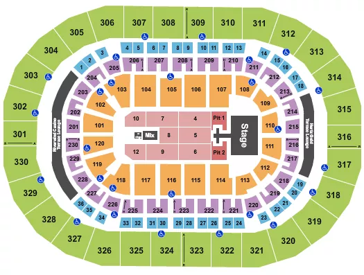  LAINEY WILSON Seating Map Seating Chart