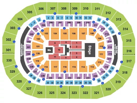  TOBYMAC Seating Map Seating Chart