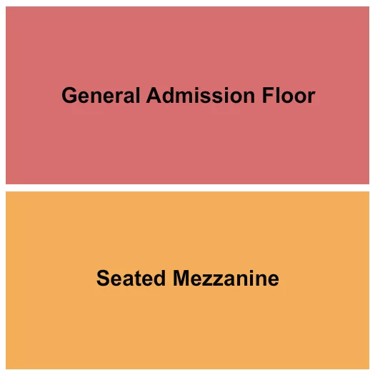  GA FLOOR MEZZ Seating Map Seating Chart