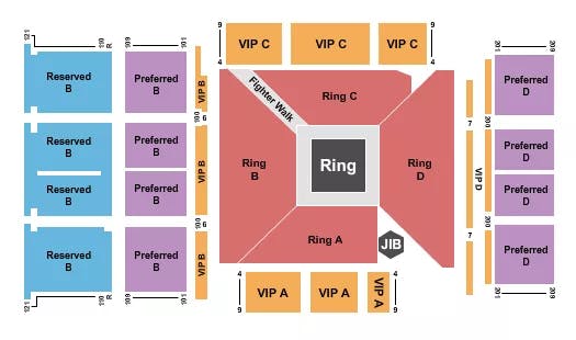 SUMMIT AT PECHANGA RESORT CASINO BELLATOR MMA Seating Map Seating Chart