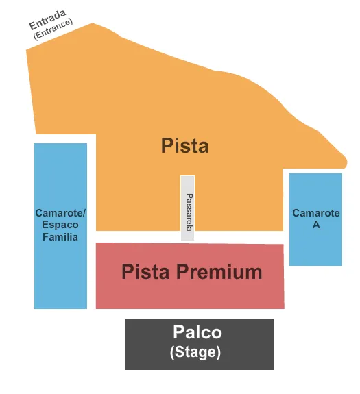  CONCERT Seating Map Seating Chart
