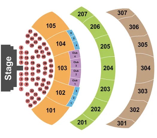  ENDSTAGE TABLES Seating Map Seating Chart