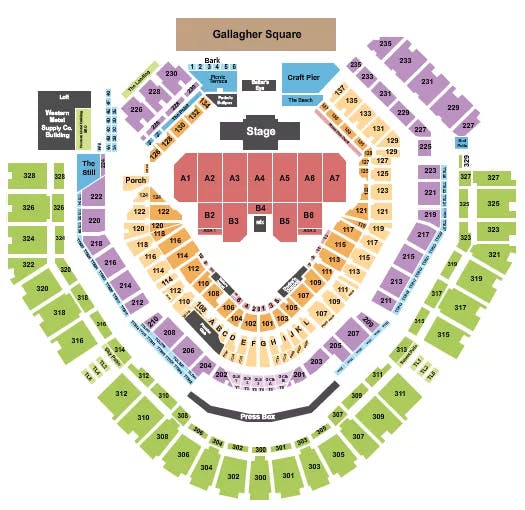  BILLY JOEL Seating Map Seating Chart