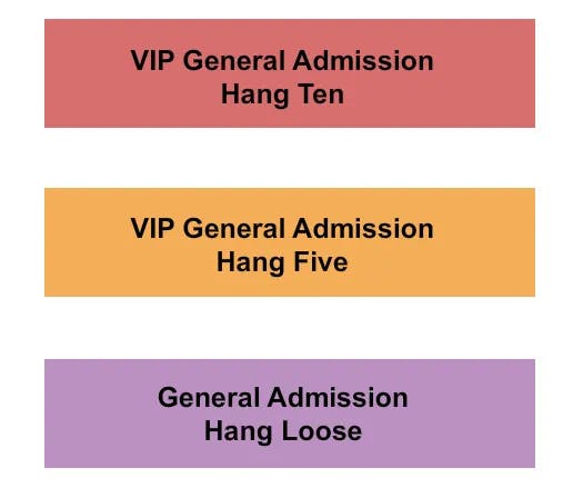  KAABOO FESTIVAL Seating Map Seating Chart