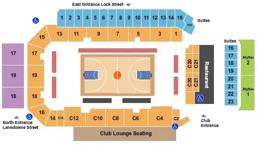  BASKETBALL Seating Map Seating Chart